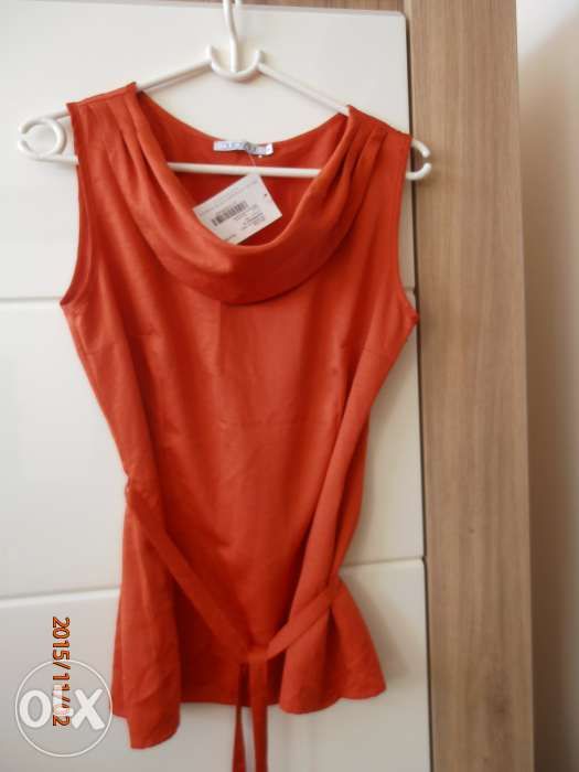 Bluzka QUIOSQUE, pomarańczowa, rozmiar 40