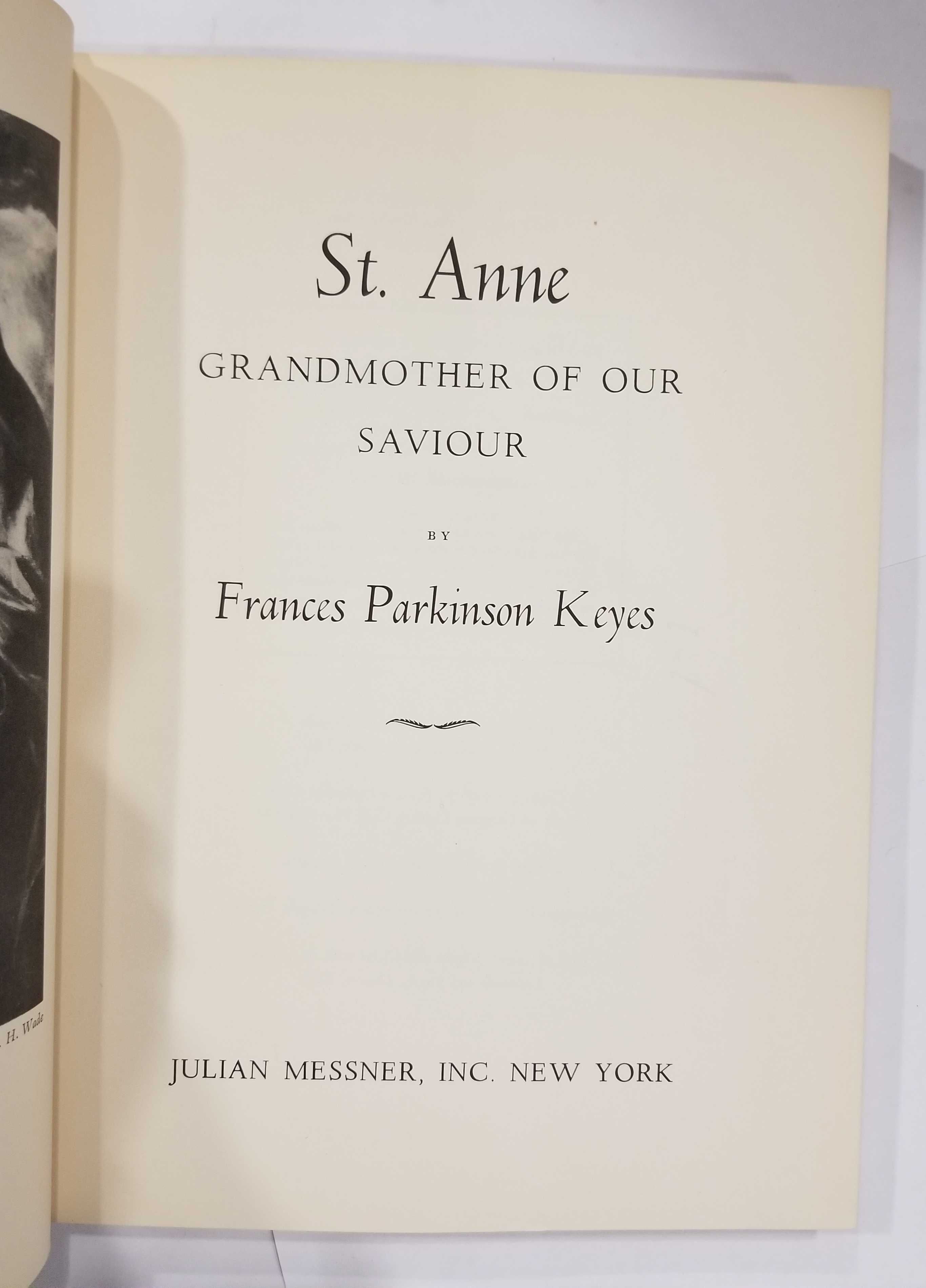 Livro Ref:PAR4 - F. P. Keyes - St. Anne: Grandmother of Our Saviour