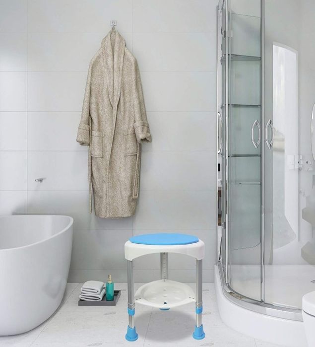 Круглий стілець для душу з обертовим сидінням Antar