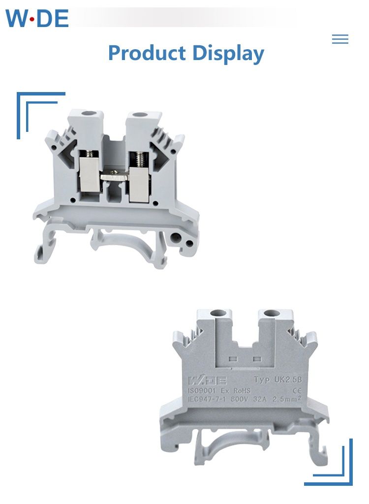 Клеммные колодки на Din рейки 800V/32А 10 шт