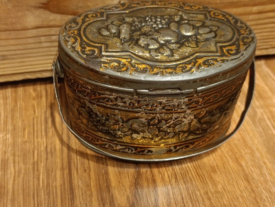 Przedwojenna puszka Wedel Reklama Warszawa Czekoladki