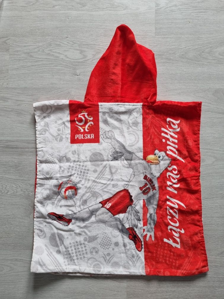 Ręcznik dziecięcy poncho piłka nożna PZPN Polska Nowy