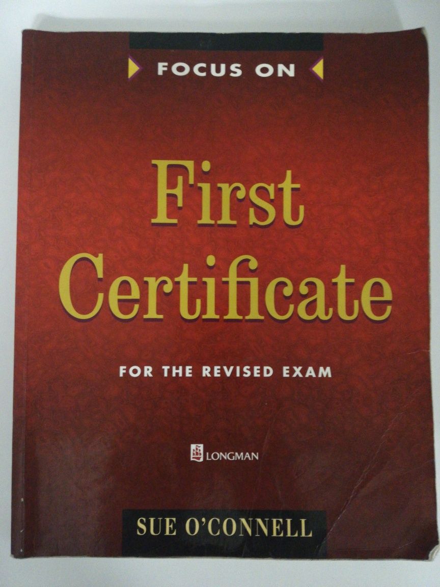 Livro First Certificate for the Revised Exam - Longman - Inglês