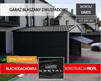 Garaż Blaszany-Blaszak-Magazyn-Schowek-Wiata-Garaże Blaszane - ESSTAL