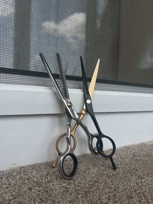 Ножиці для майстра – прямі + філірувальні | Якість! Нові!