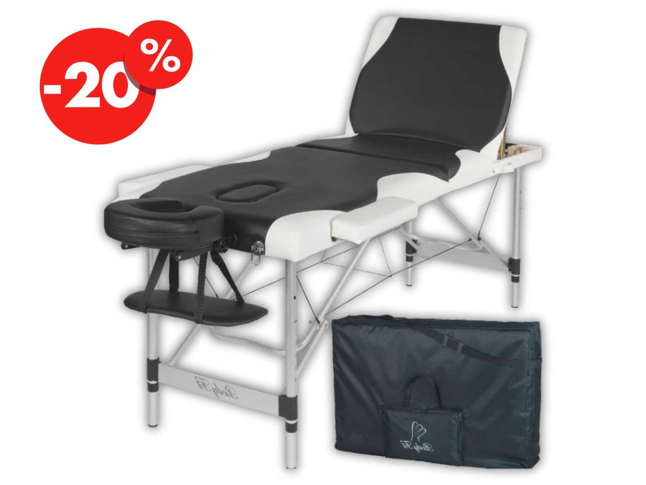 Nowe Łóżko Rehabilitacyjne Stół Do Masażu Segmentowe Aluminiowe -20%
