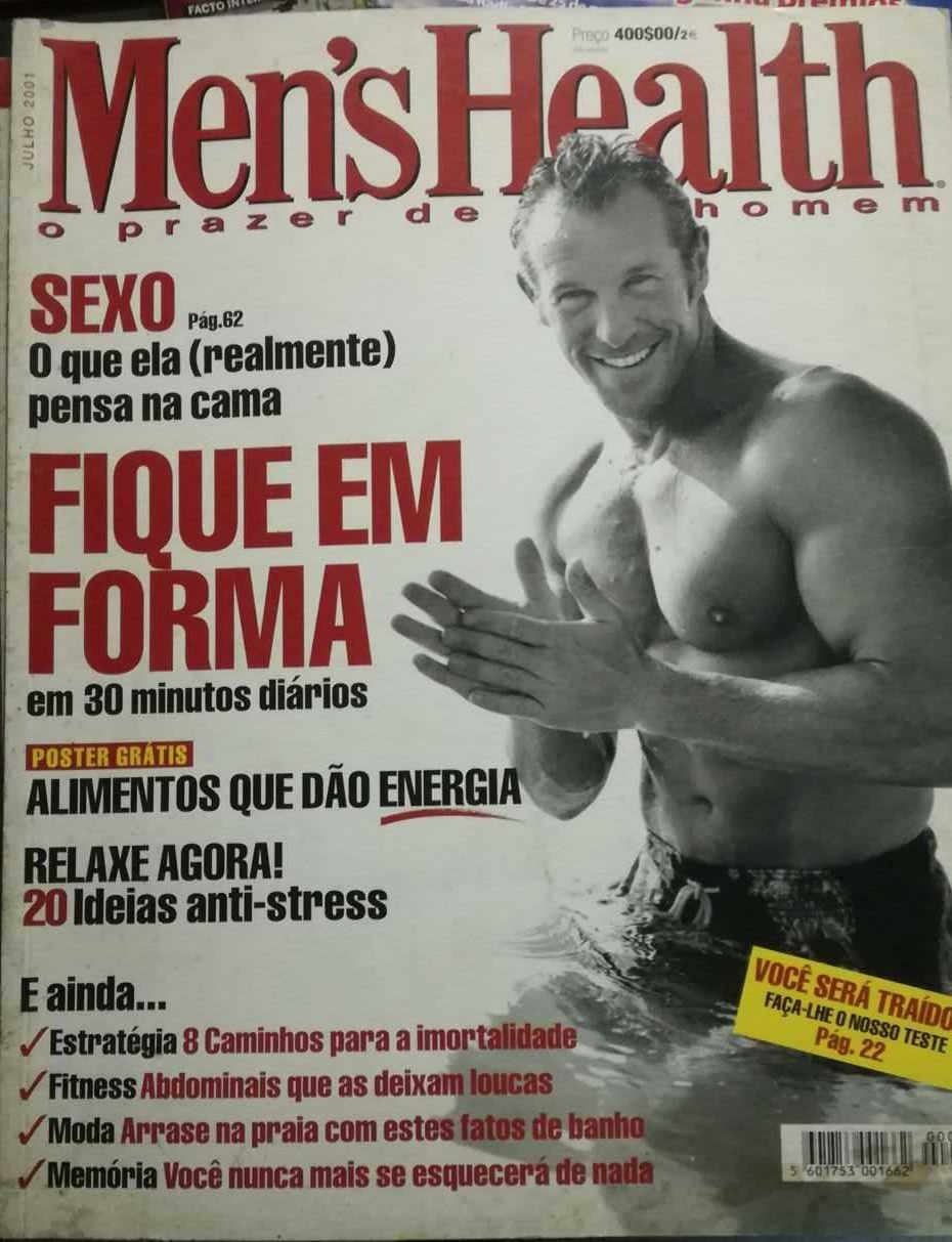 6 revistas Men's Health antigas (mais de 20 anos) como NOVAS