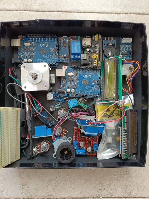 Kit Arduino + Raspberry Pi com muitos módulos e sensores – completo pa