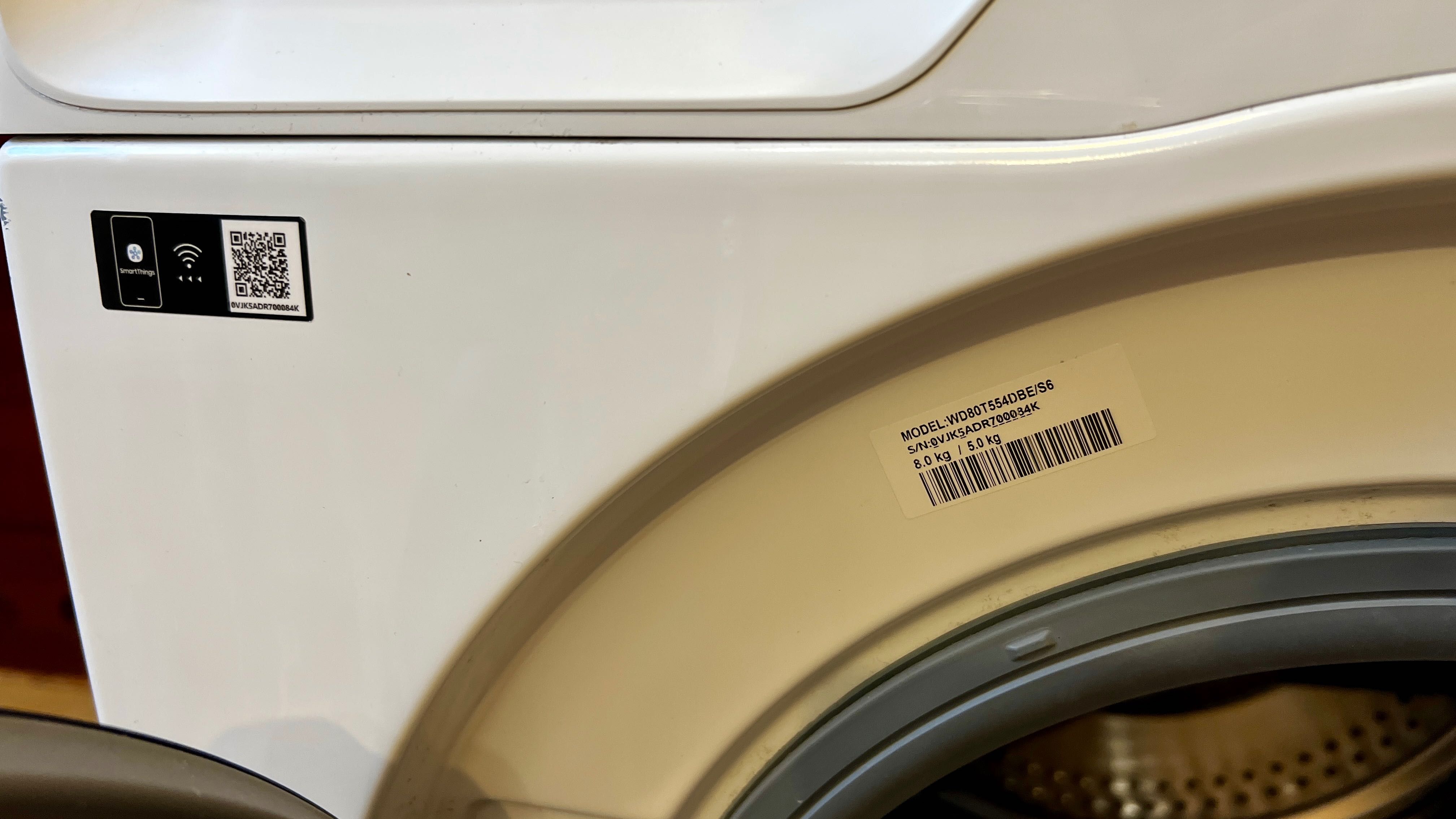 Pralko-suszarka Samsung WD80T554DBE AddWash AI Control - 60cm- 8kg/5kg