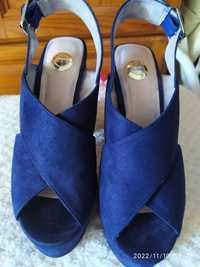 Sapatos Manuel Alves azuis marinhos