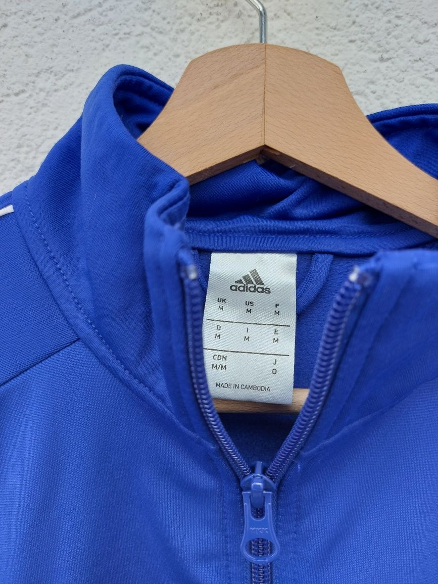 Adidas bluza sportowa niebieska M na zamek
