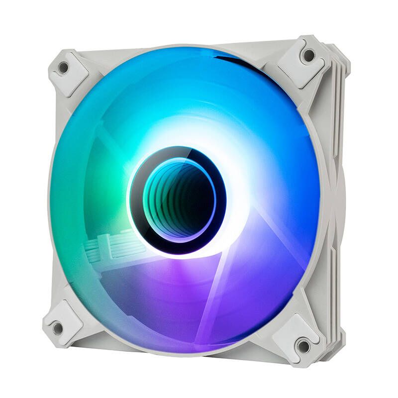 Wentylatory Darkflash Inf8 3X120 Rgb Pwm Ciche Chłodzenie Pc Białe