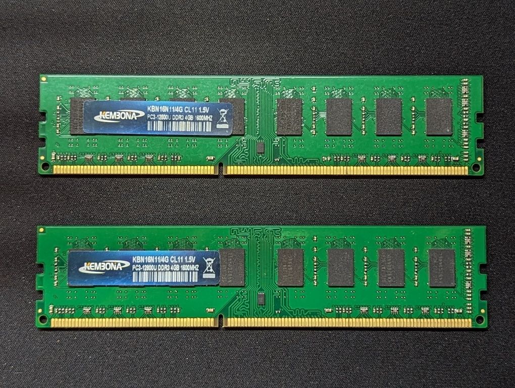 Пам'ять DDR3 8GB (2*4GB)