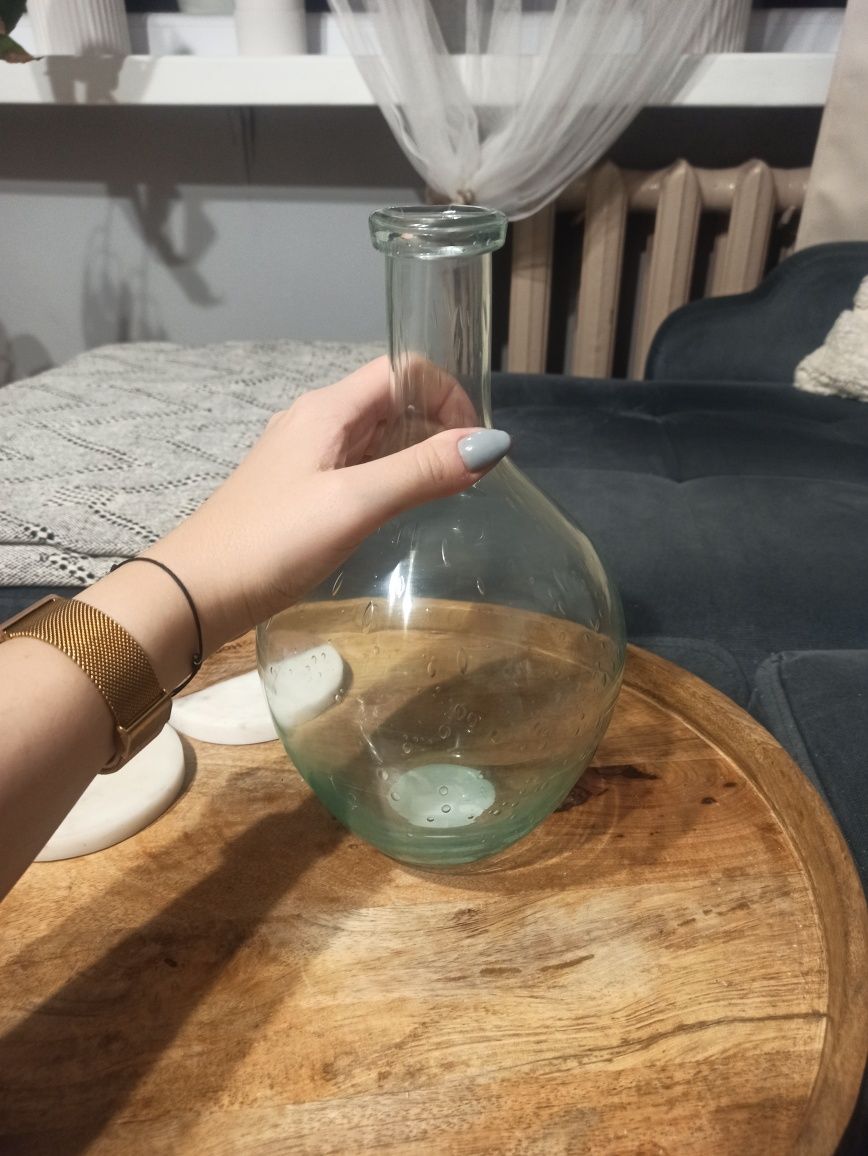 Szklany słój waza wazon szklana butla