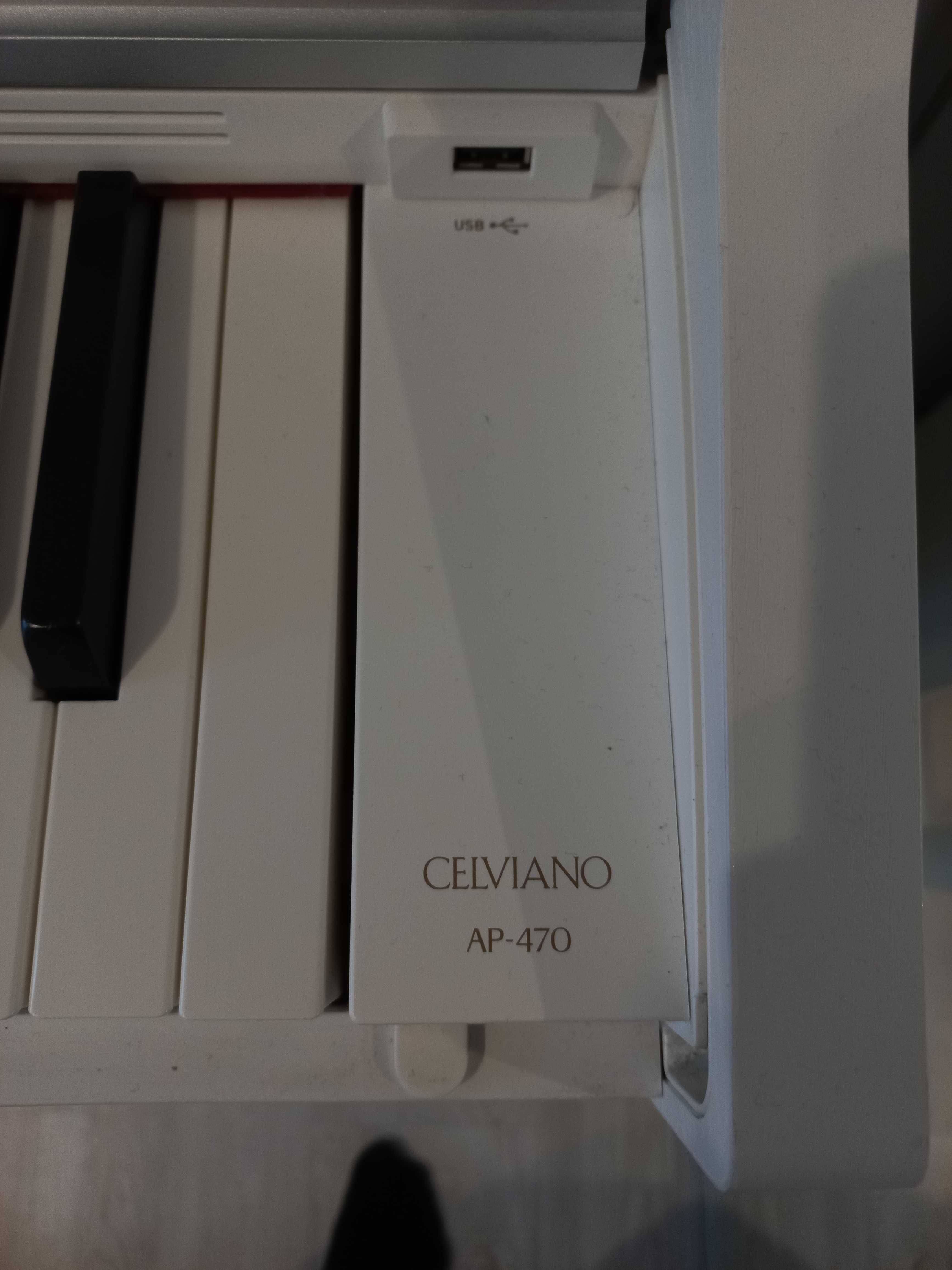 Pianino CASIO CELVIANO AP-470 białe jak nowe Yamaha