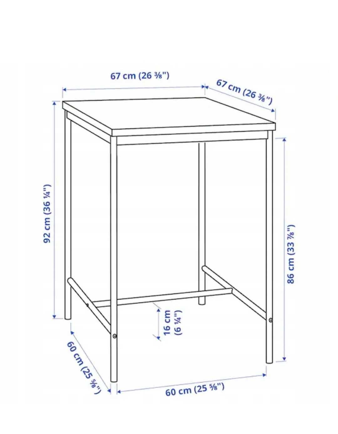 IKEA SANDSBERG+hoker drewniany