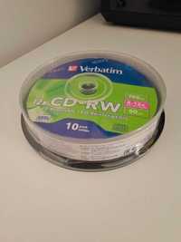 Płyta Verbatim CD-RW SERL Scratch Resistant, 10-pack cake box