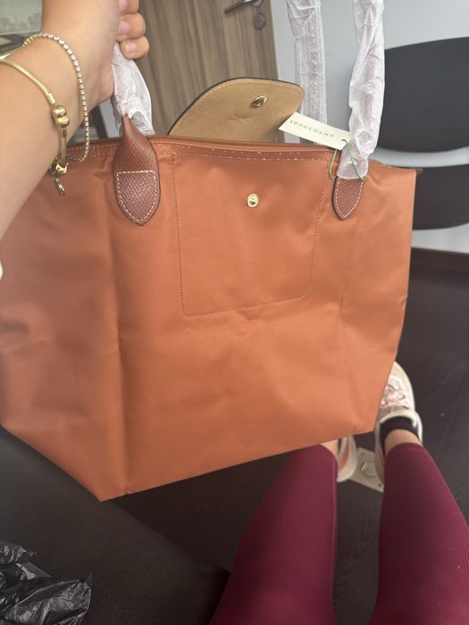 Bolsa Longchamp cor caramelo