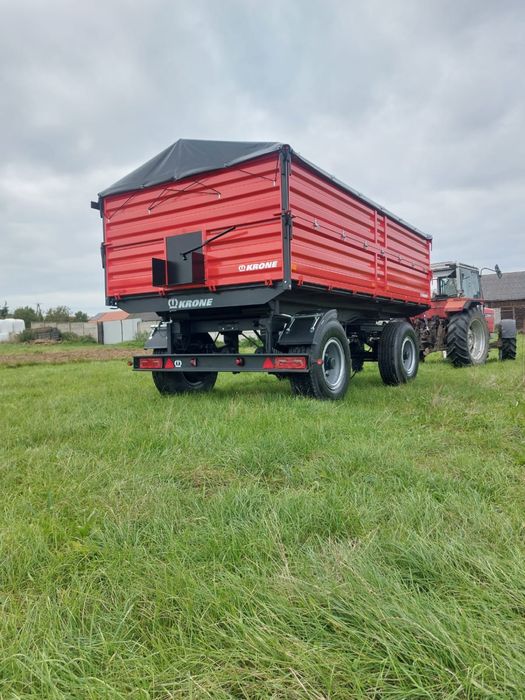 KRONE DK225 przyczepa rolnicza DMC 18T wywrot na kulach 3str LED