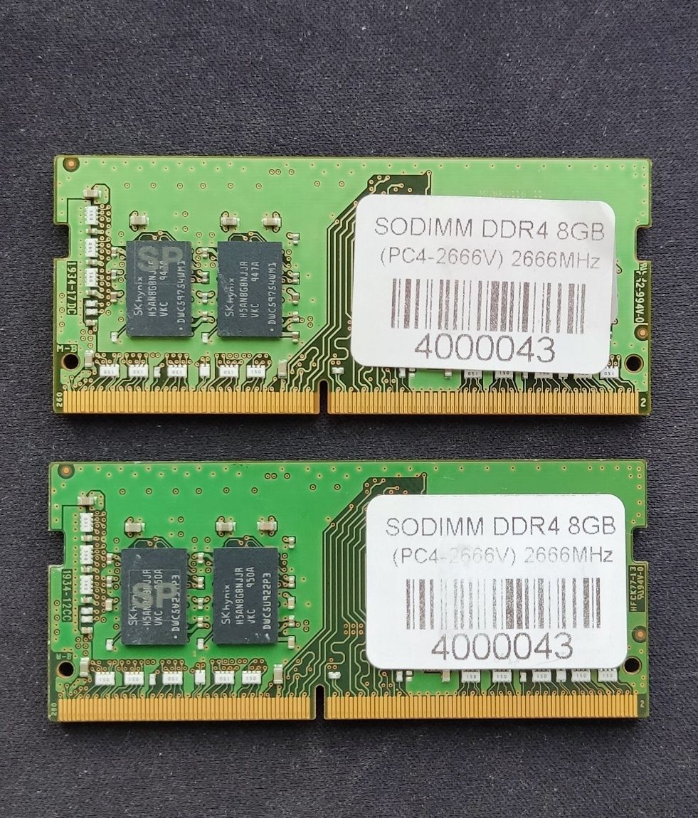 Пам'ять SK hynix DDR4 16GB (8гбх2) SO-DIMM до ноутбуків 2666 МГц