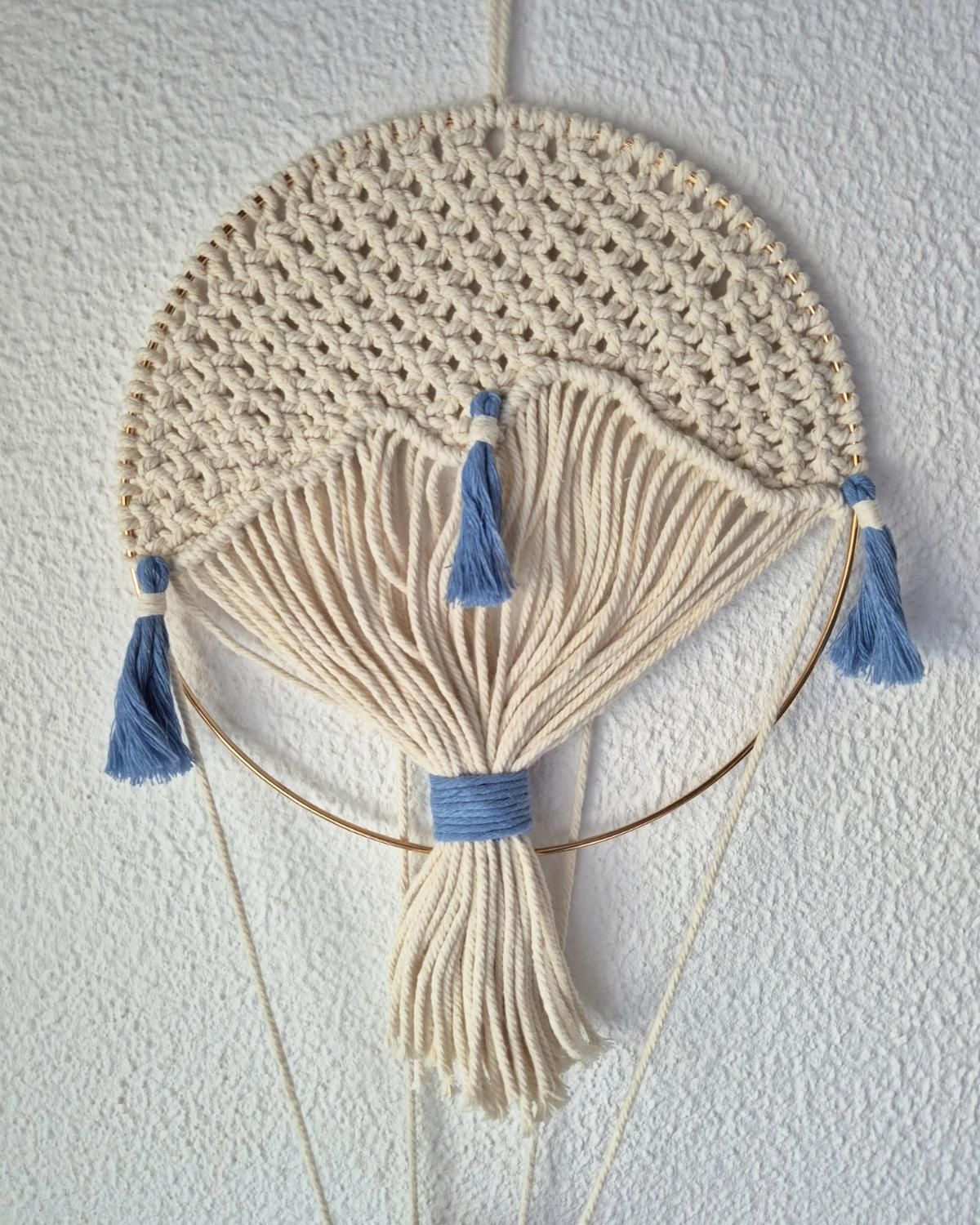 Macrame balao de ar quente menino