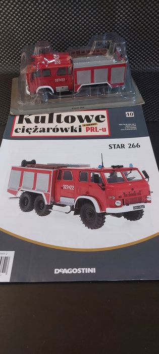 Kultowe Ciężarówki PRLu model STAR 266 STRAŻ POLSKIE WYDANIE nr40