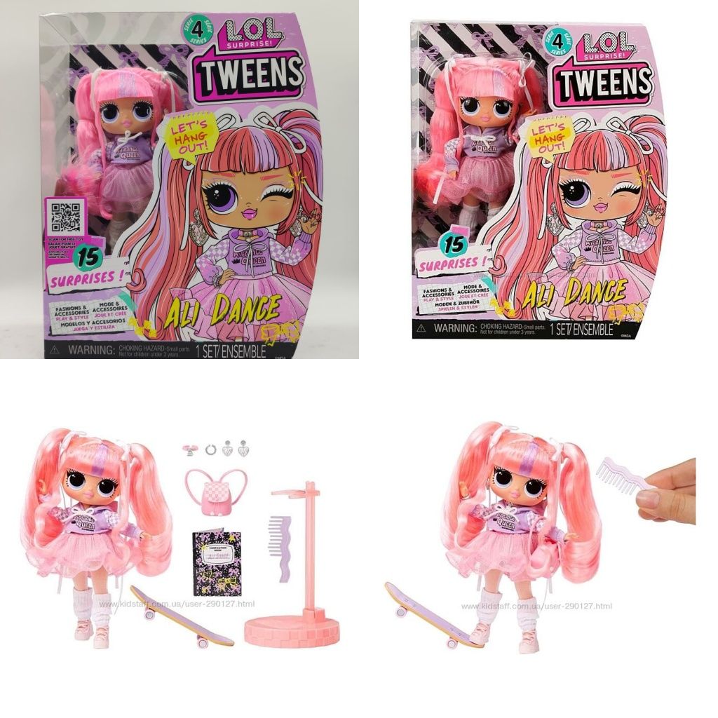 Лялька LOL ЛОЛ OMG Neonlicious,Tweens Darcy Blush,Lady Braids,Ali Danc