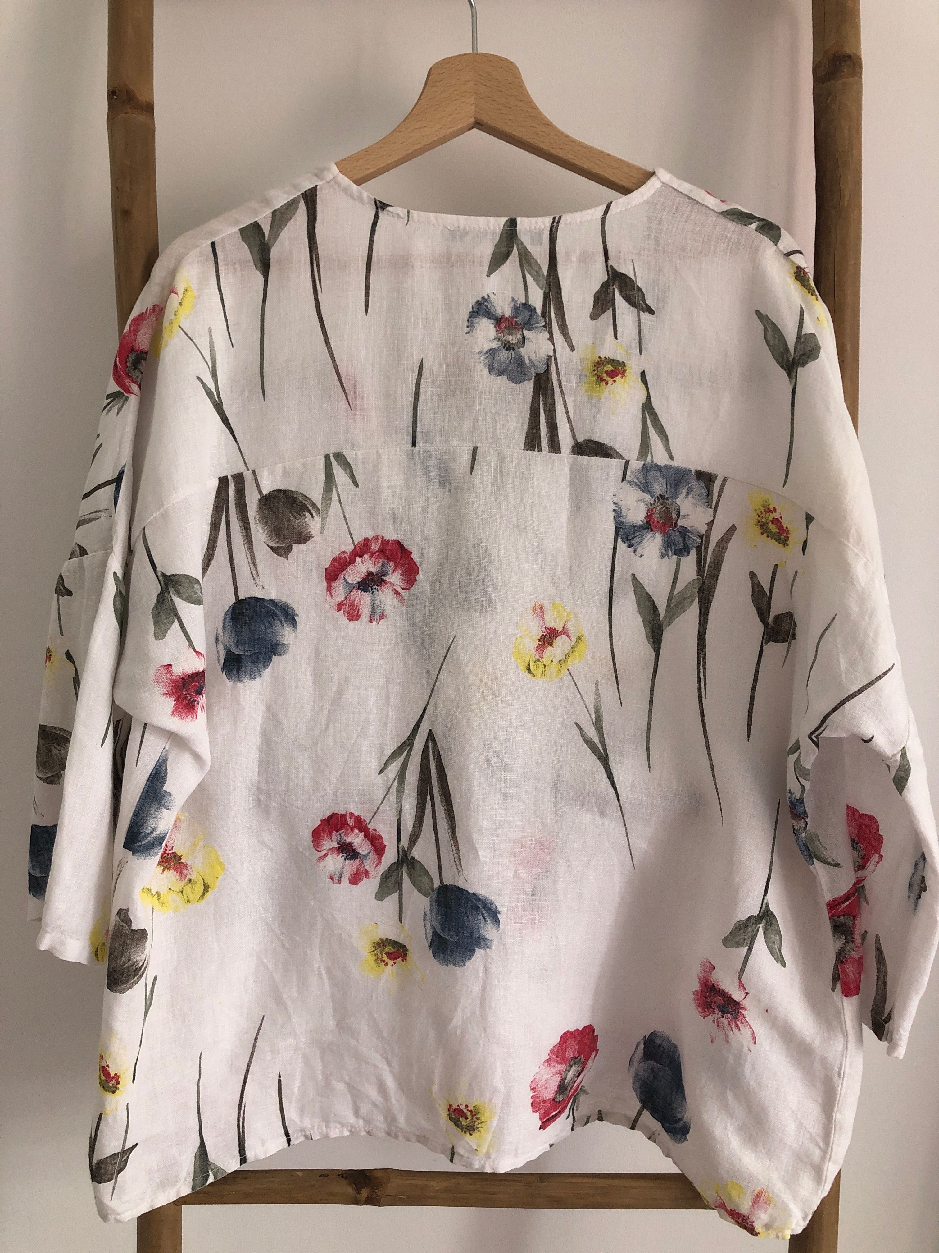 Camisa de linho - tamanho único