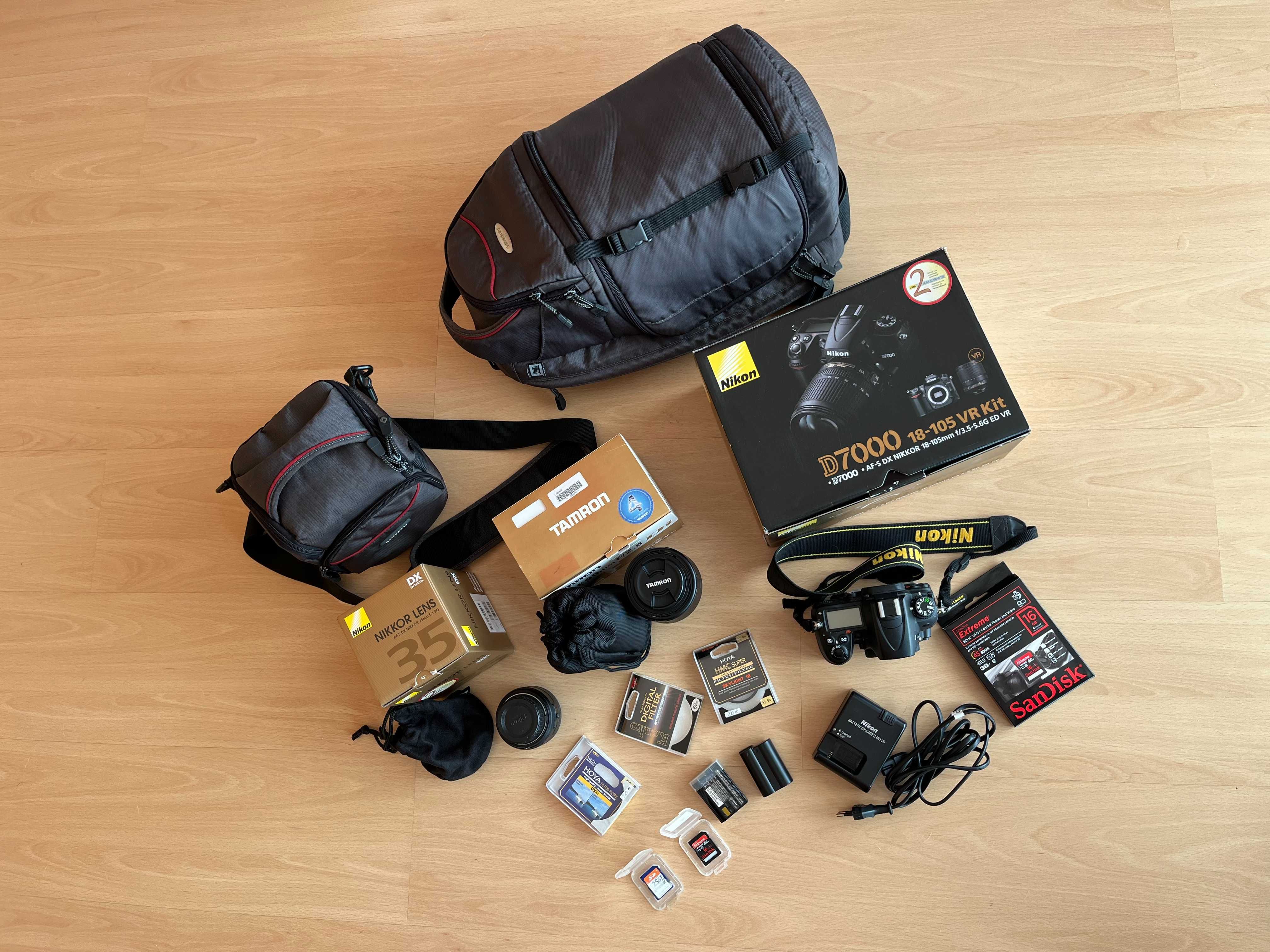 Conjunto de Fotografia (com máquina Nikon D7000 e lentes várias)