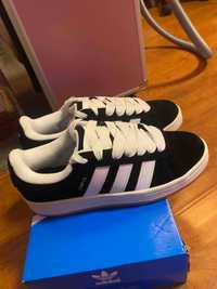 Adidas 00s Classic Casual Sports Shoes Black and White 38