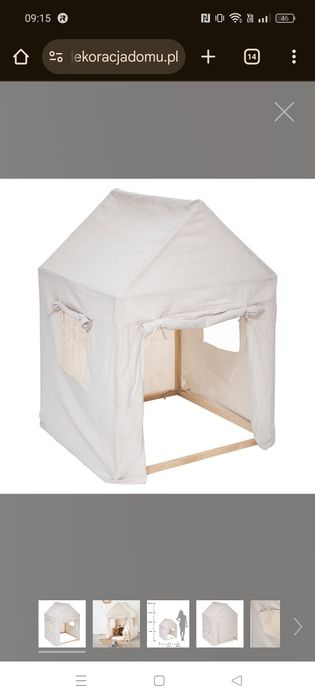 Namiot dla dzieci domek 78x78x116 cm Atmosphere