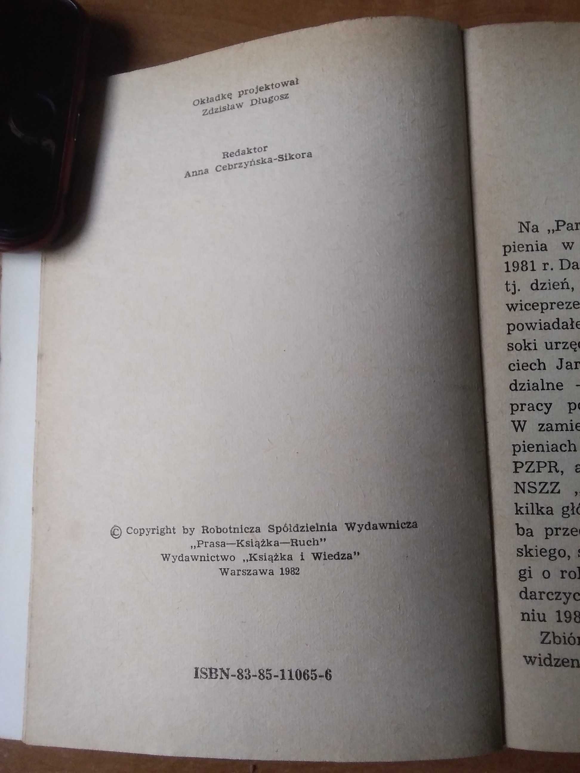 Książka pt,, Partnerstwo"1982 rok.