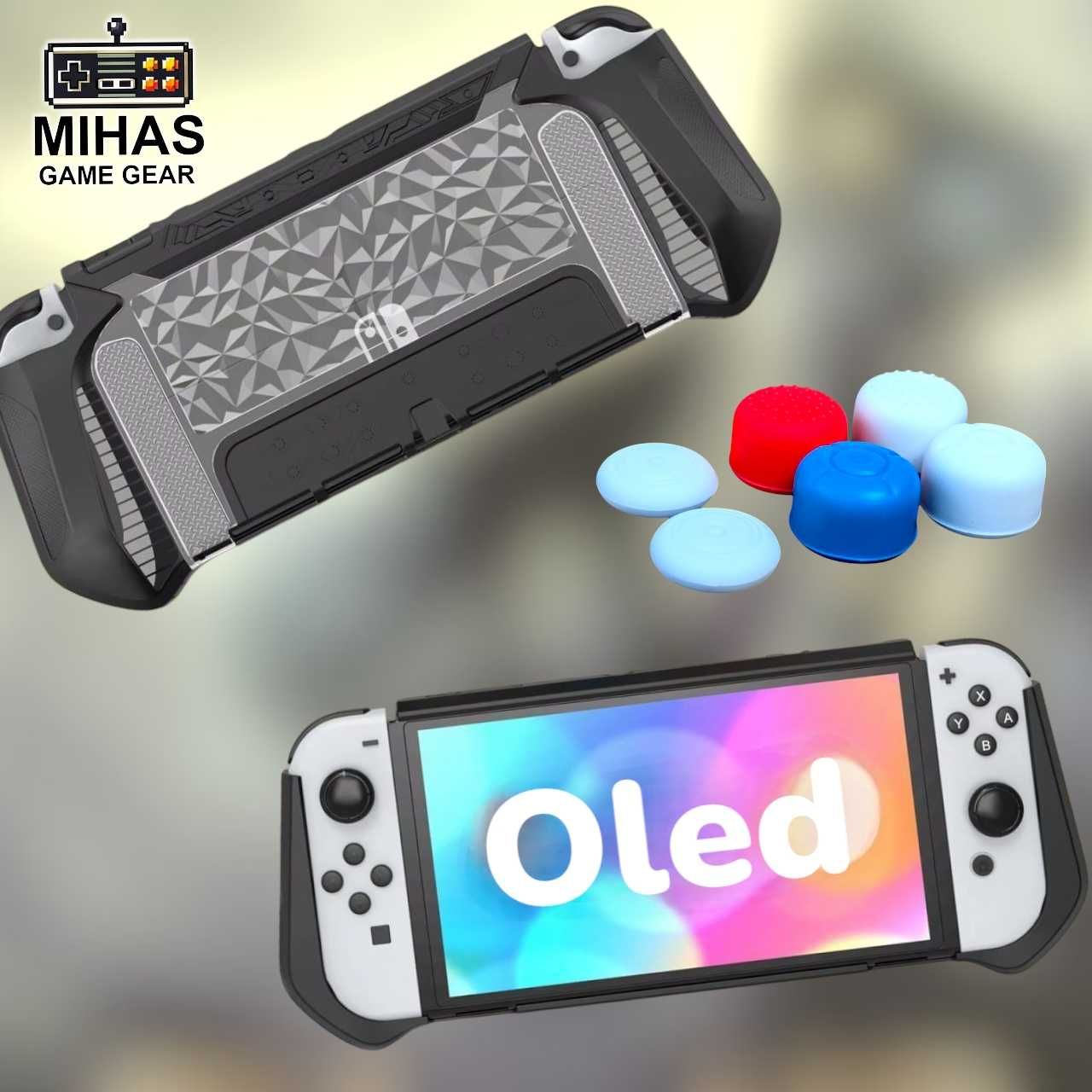Nintendo Switch OLED - Neo Grip чохол-бампер, накладки на стік