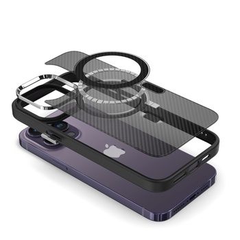 Etui Tel Protect Magnetic Carbon Case do Iphone 14 Czarny