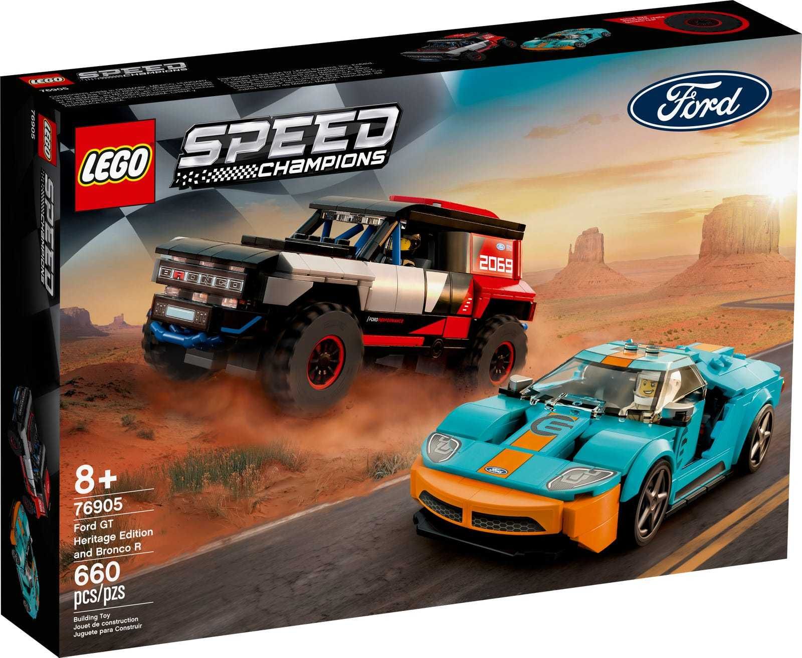 LEGO Speed Champions 76905 Ford GT Heritage i Bronco R Dostawa Gratis