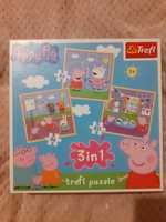 Puzzle 3 w 1 Świnka Peppa