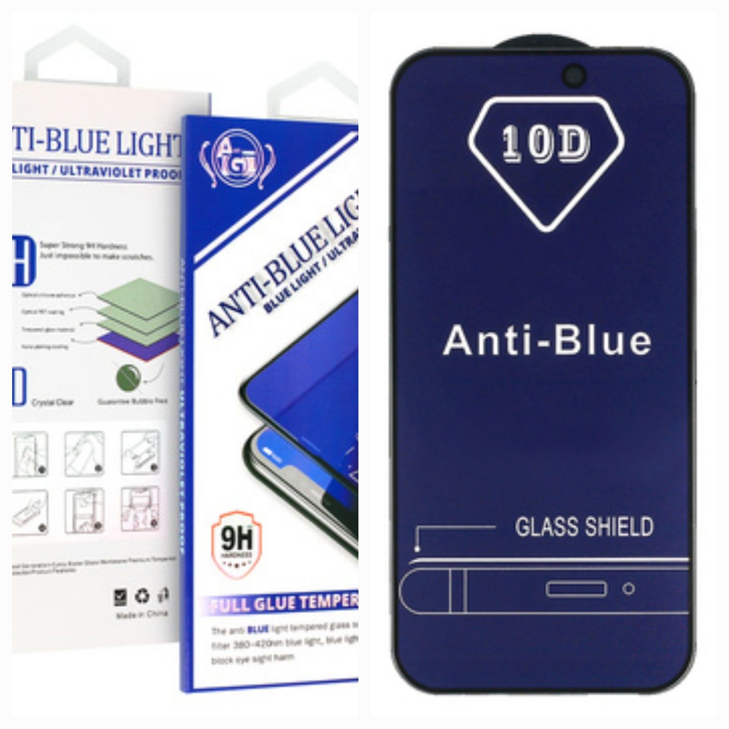 Hartowane szkło Anti-Blue Full Glue do Samsung Galaxy A15 4G/5G