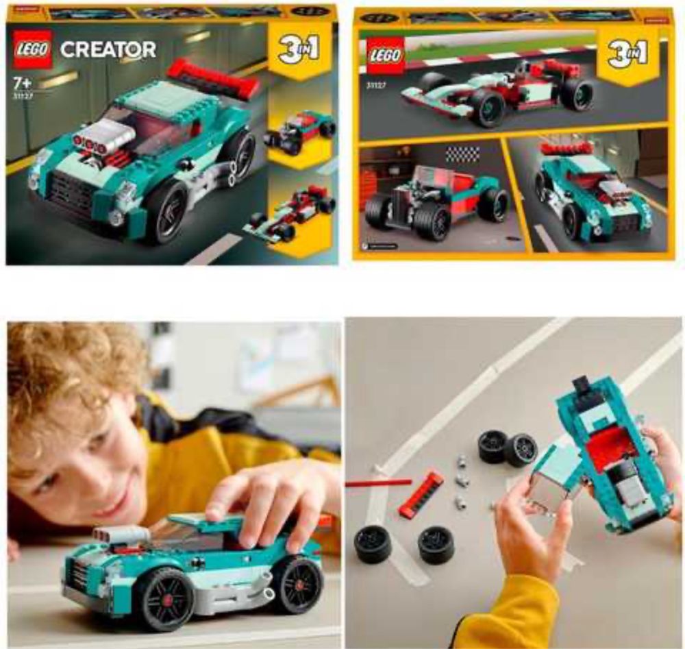 Конструктор LEGO Creator 3в1 Авто для вуличних перегонів 31127