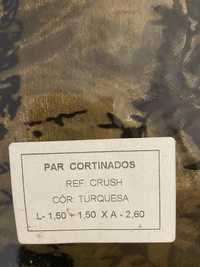 Par cortinados 1,50m L x 2,60m A