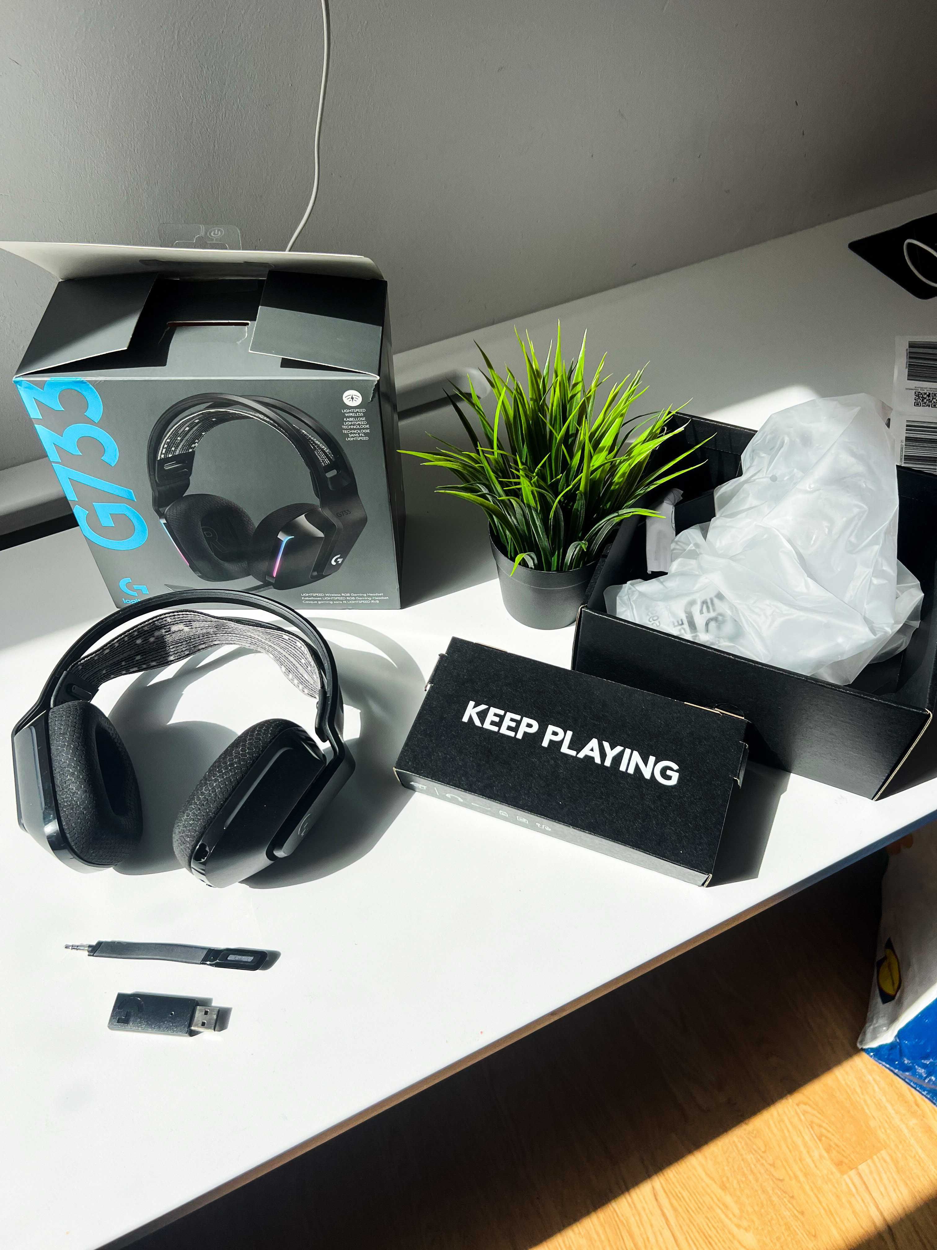 Gamingowe słuchawki Logitech G733 Lightspeed czarne bezprzewodowe