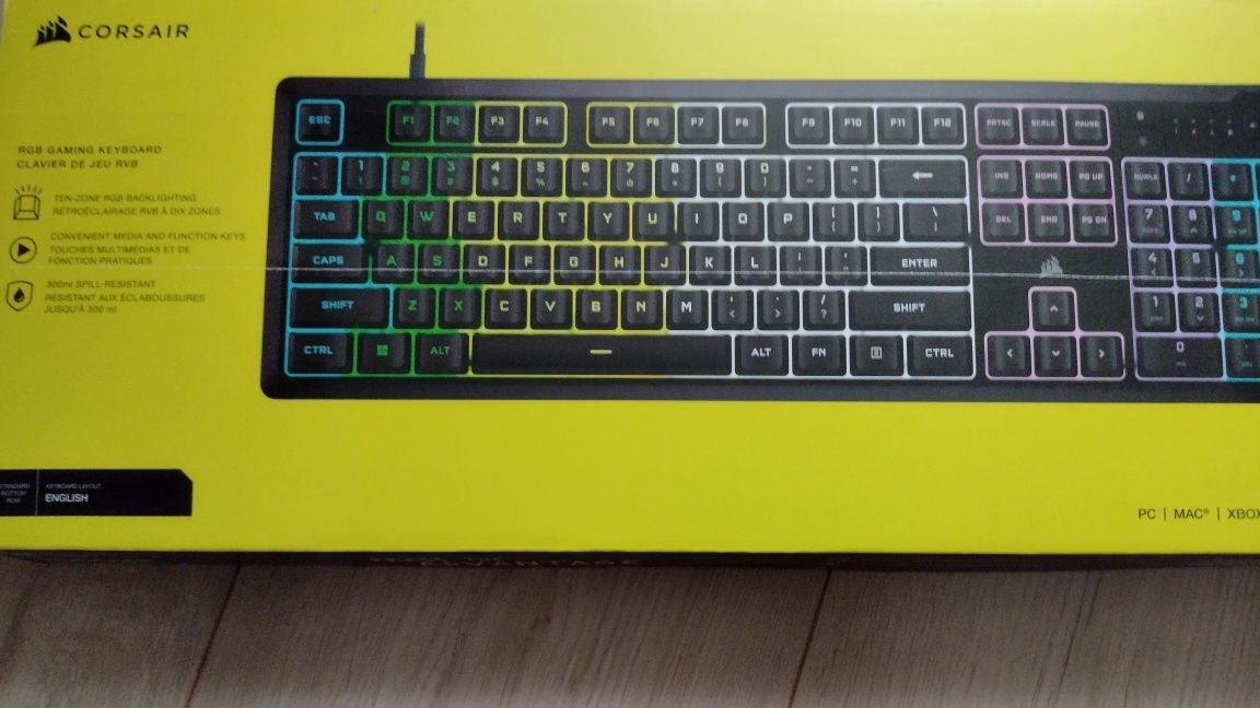 Klawiatura membranowa Corsair K55 Core jak nowa