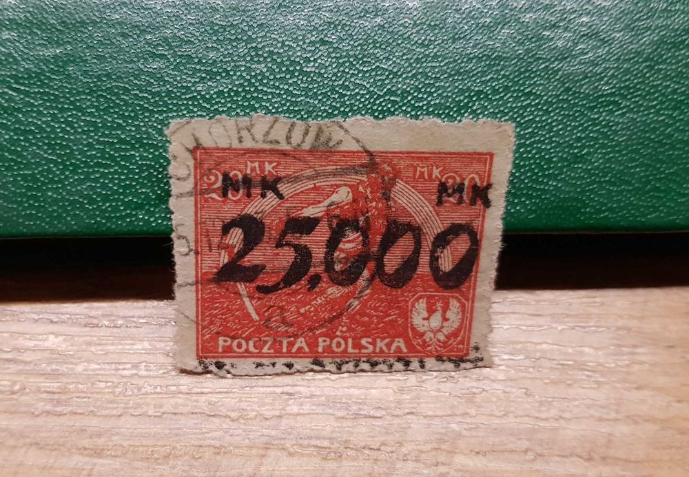 Znaczek Przedrukowy Poczta Polska stempel Chorzów 5.12.1923r.