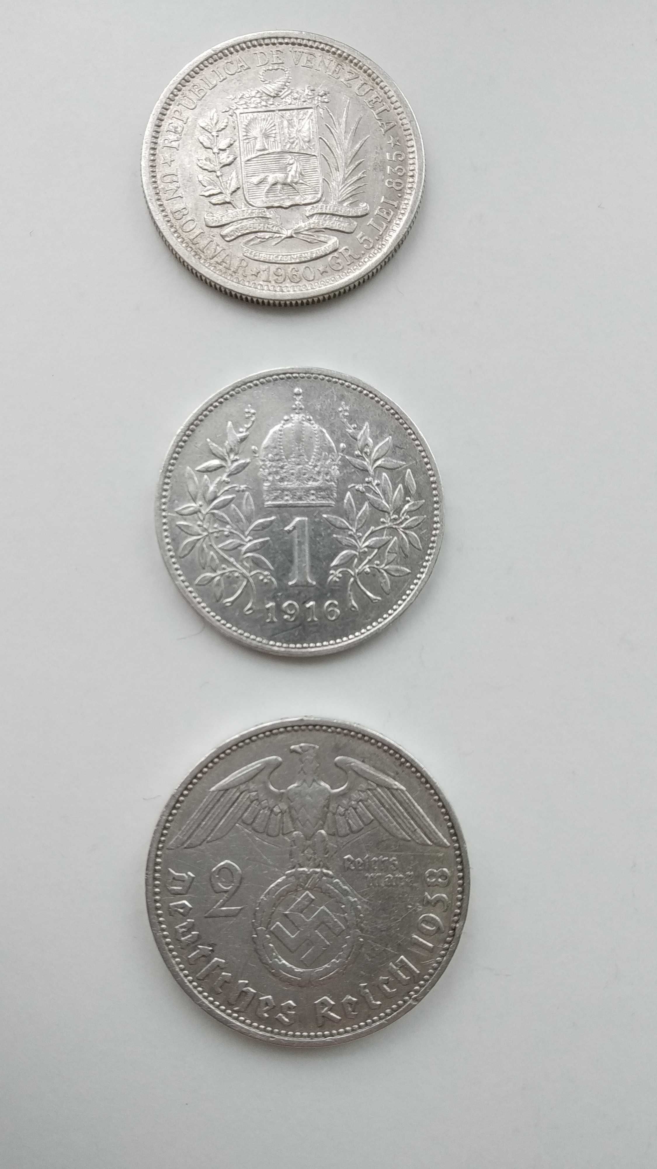 Монети: Німеччина, Австро-Угорщина, Венесуела.