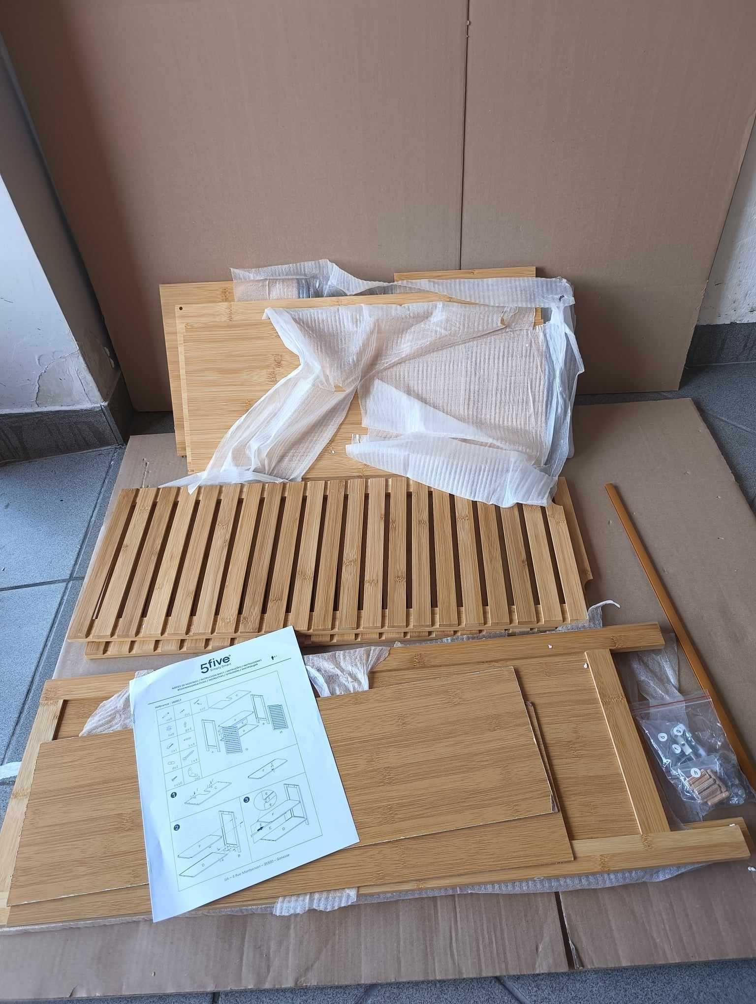 5 five simply smart AC-Deco bambusowa szafka pod umywalkę zlew 60x28x5