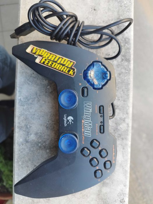 comando ligação usb Logitech Wingman Rumble Pad