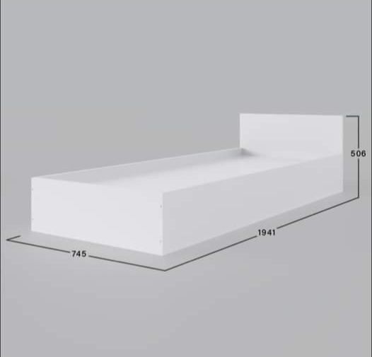 Ліжко односпальне 1900*700, біле