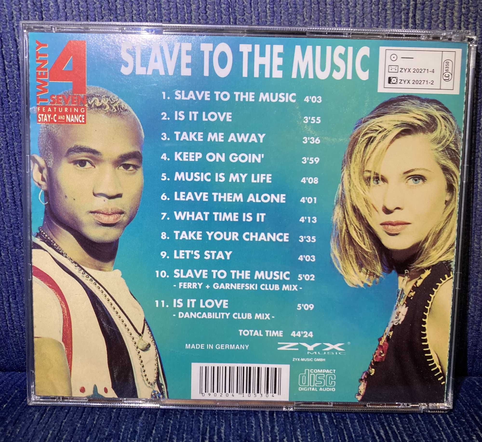 CD:  Twenty 4 Seven - Slave To The Music - 1993 rok