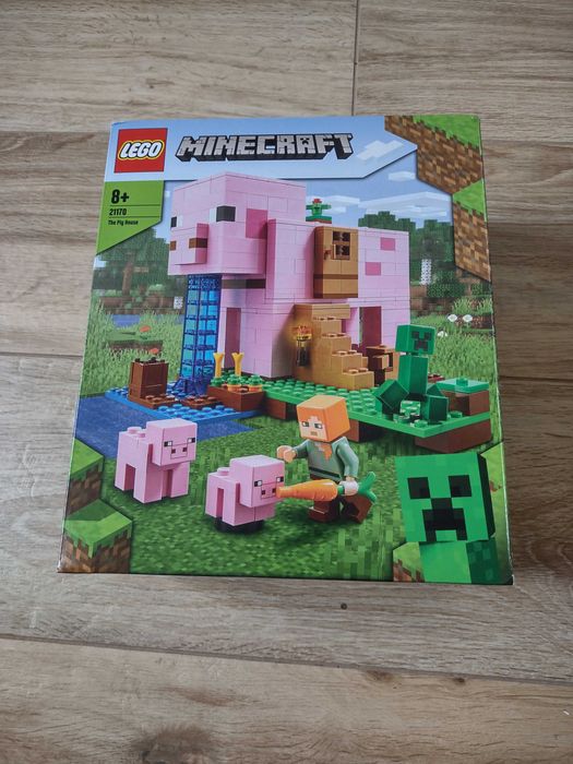 LEGO Minecraft 21170 Dom w kształcie świni – kultowy, nowy, prezent