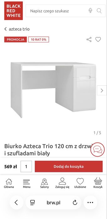 Biurko BRW Acteca.