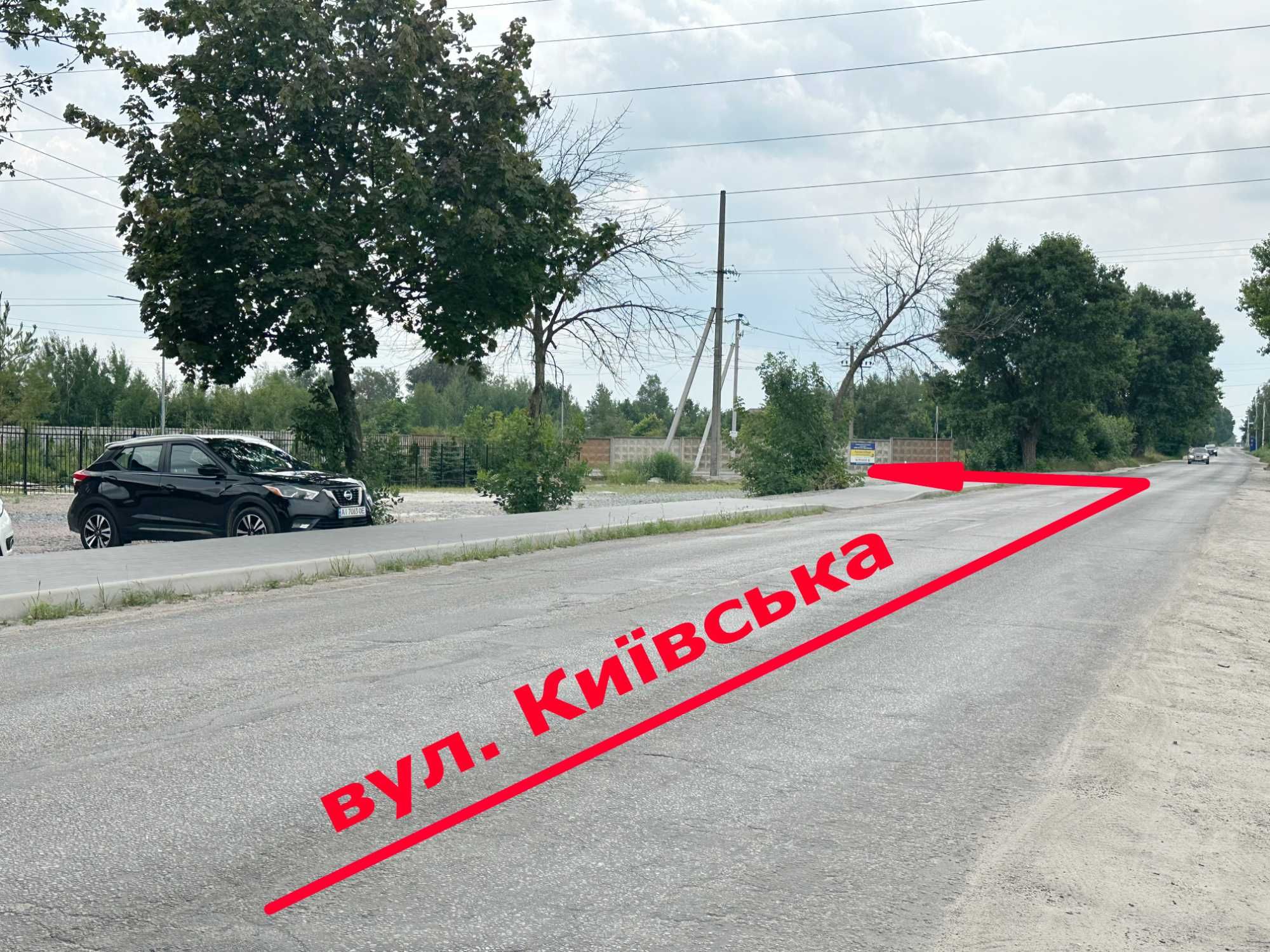 Продаж землі в с.Тарасівка 58 соток під промисловість, кутова ділянка